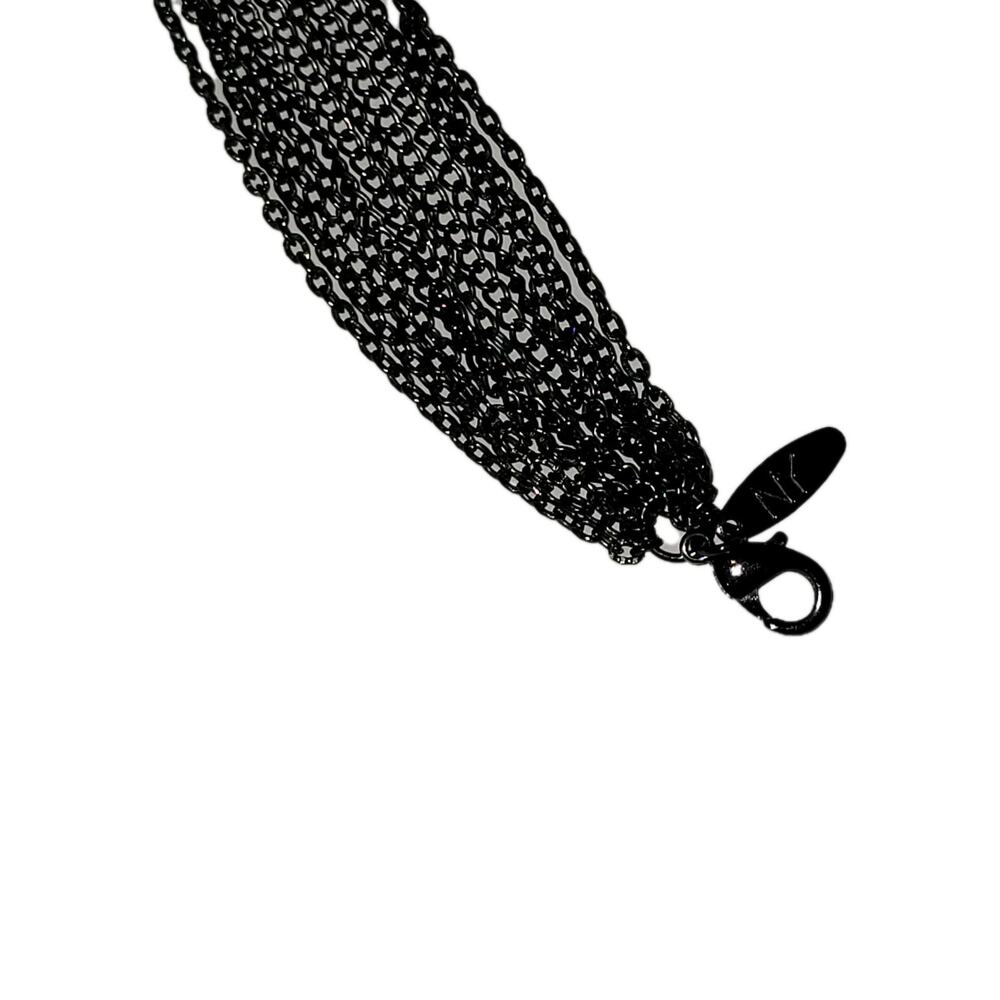 Sleek Black Chain Necklace NY 20" Adjustable Lobster Clasp Men's Women's Jewelry - Picture 7 of 11